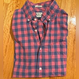 J. Crew Men's Gingham Washed Shirt